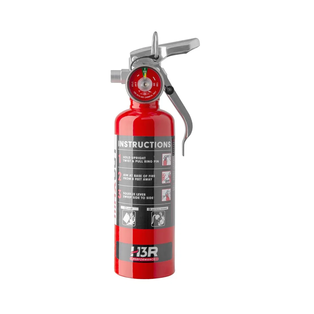 MX100R – H3R Fire Extinguisher, UL Rated 2-B:C Dry Chemical Agent Not US Coast Guard Approved 1 Pound Bottle Steel Re...